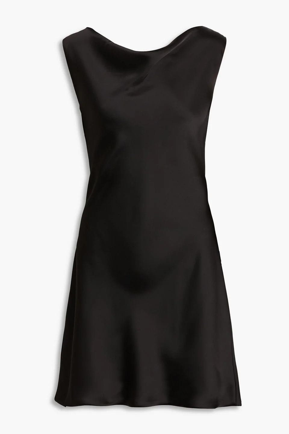 Draped satin mini dress - 1