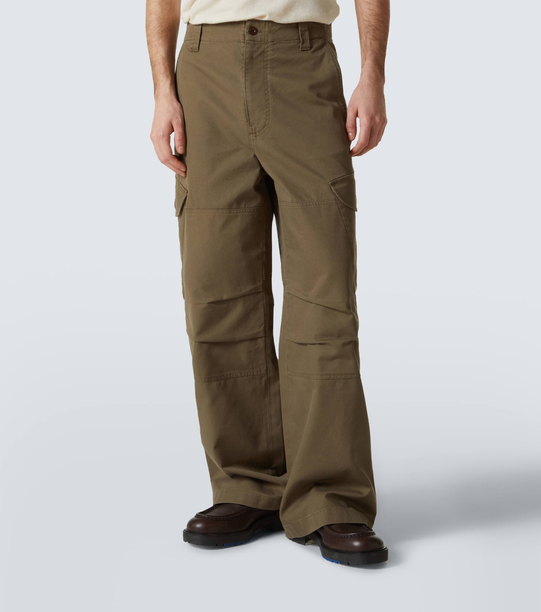 Cotton twill cargo pants - 3
