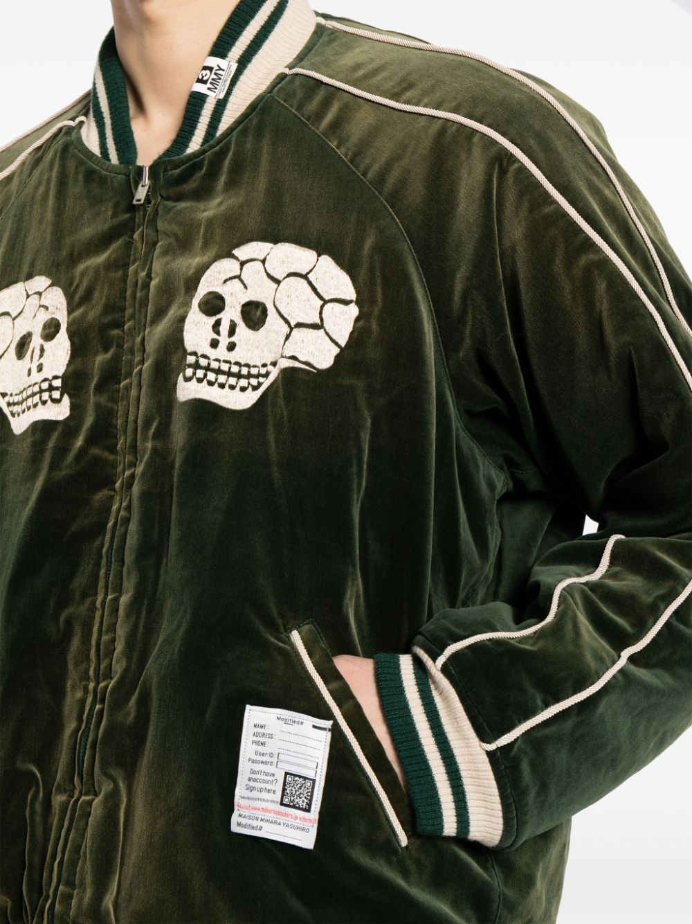 Souvenir velvet bomber jacket - 5