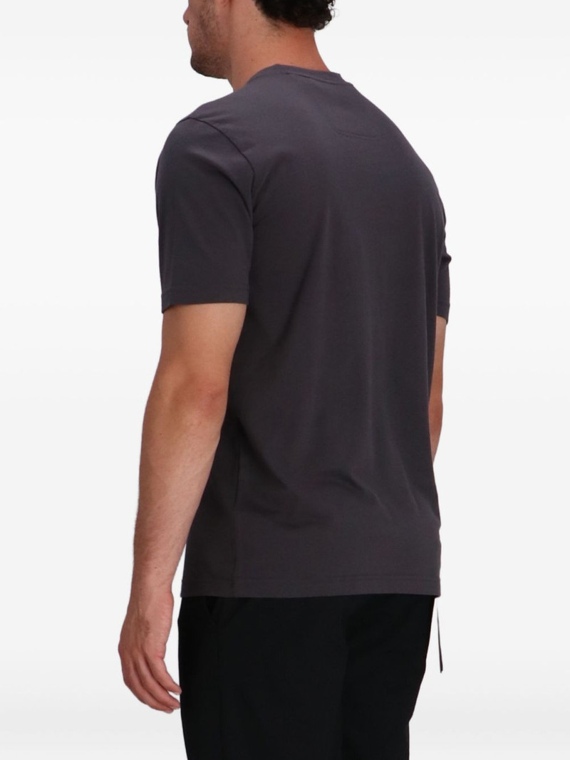 logo-stripe cotton T-shirt 4