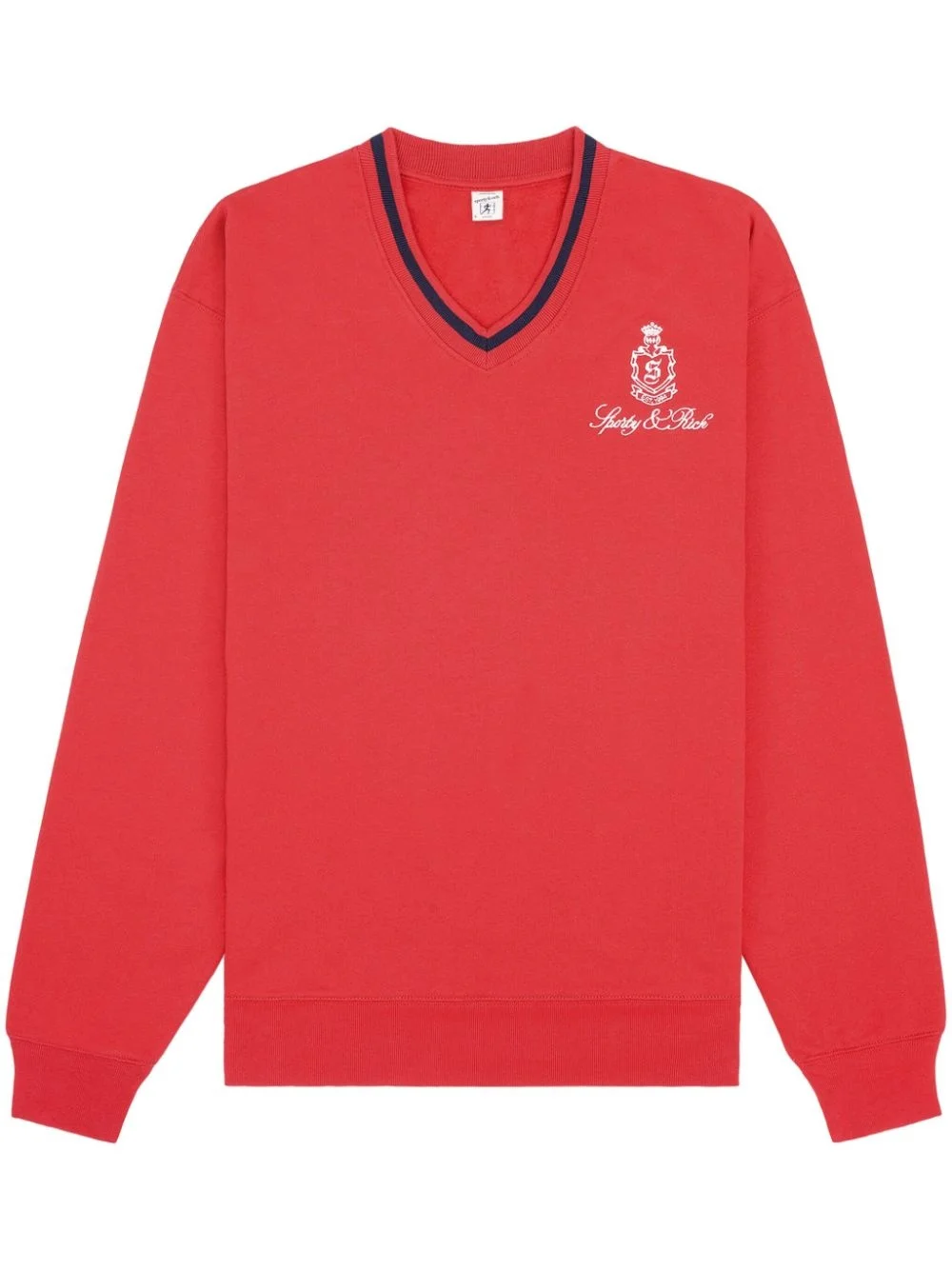 embroidered-logo cotton sweatshirt - 1