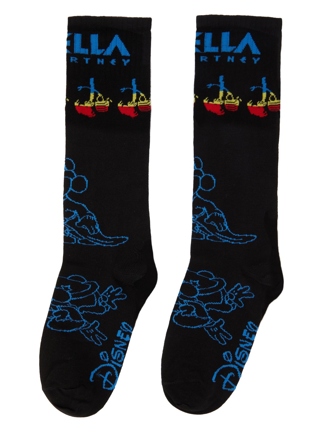 Black Fantasia Rainbow Mickey Socks - 2