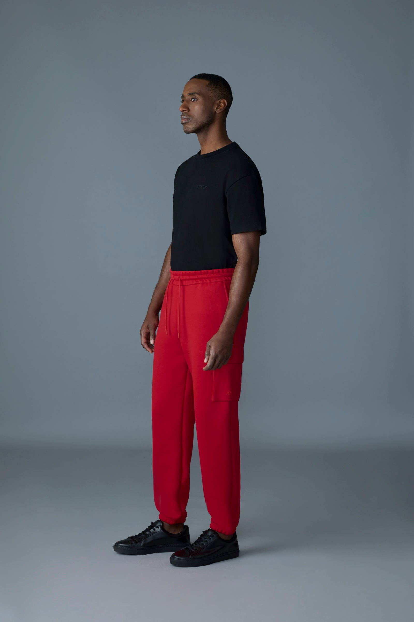 MARVIN-R Double face jersey cargo sweatpants - 3