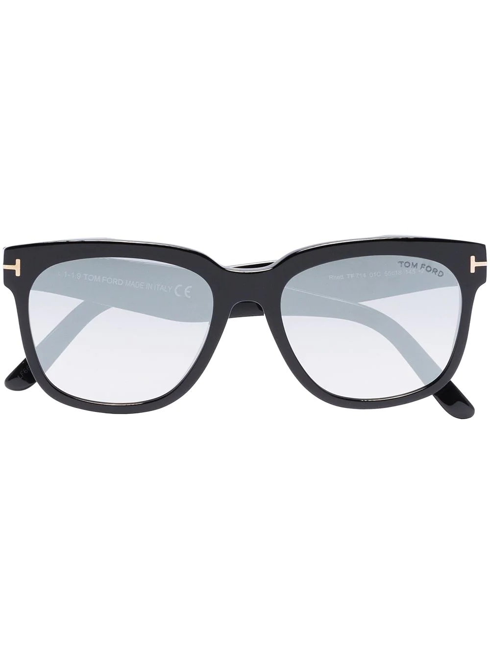 square-frame tinted sunglasses - 1