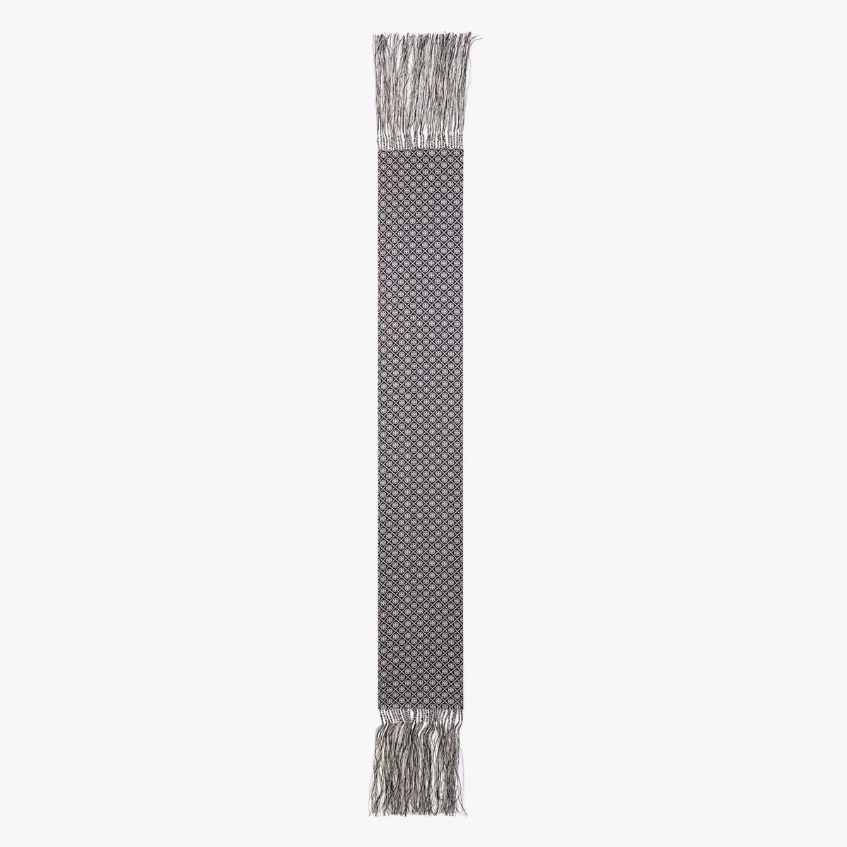 T Monogram Fringed Oblong Scarf - 1