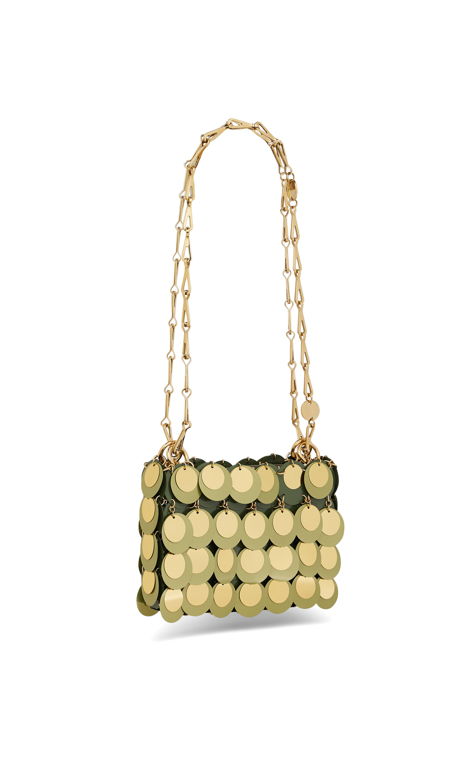 Layered Paillette Shoulder Bag green - 3