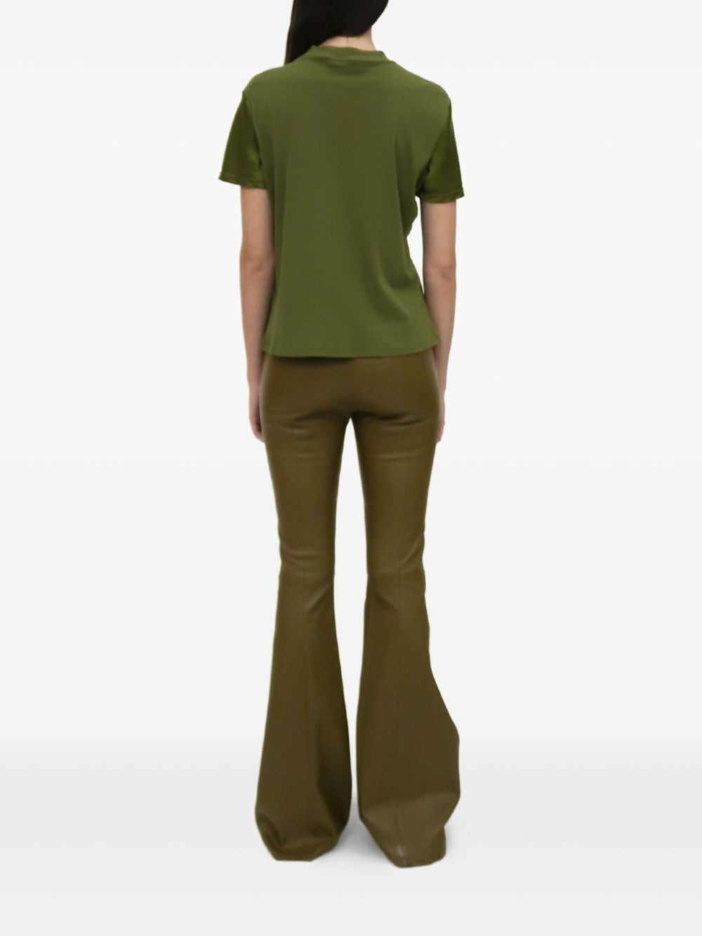 satin-finish T-shirt - 4