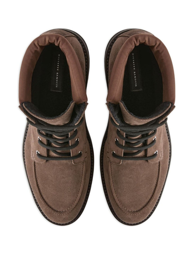 ZHENO lace-up suede boots 4