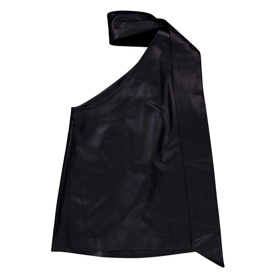Stella McCartney Ladies Black Scarf One-Shoulder Top - 6