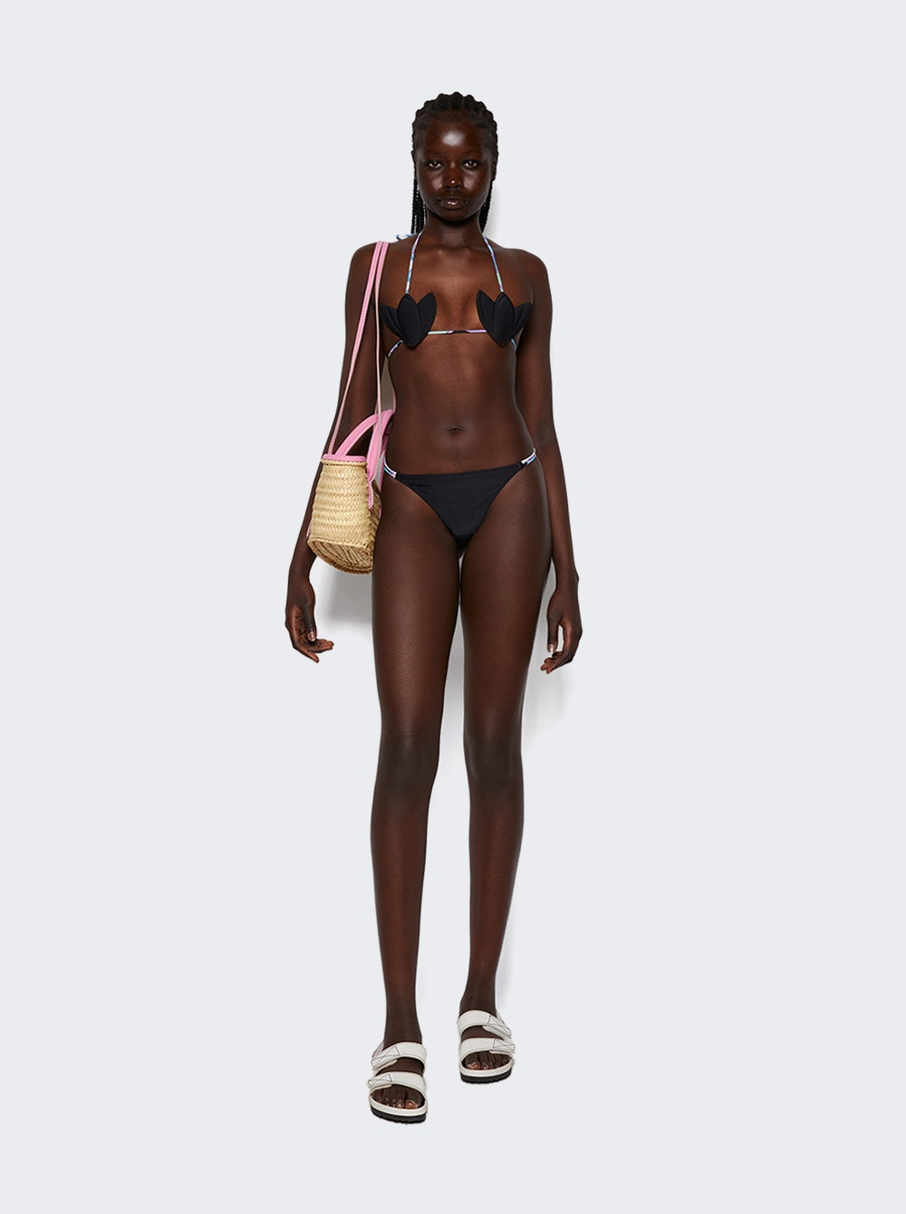 Iride Print Bikini Briefs Black - 2