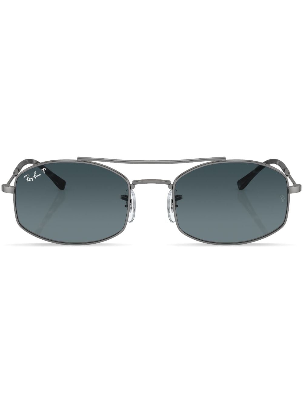 oval-frame sunglasses - 1