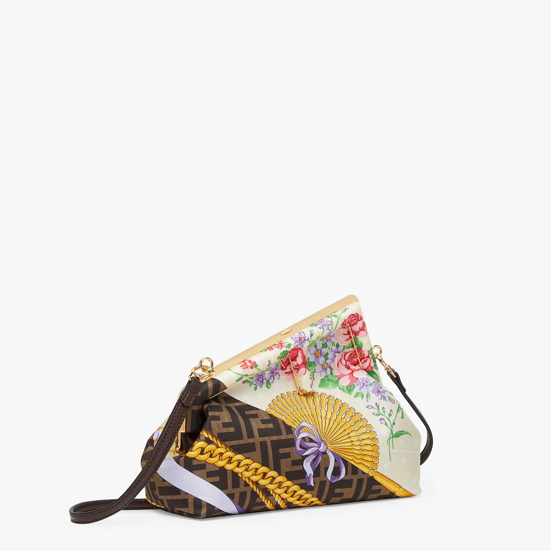 Fendace bag in multicolor silk print - 2