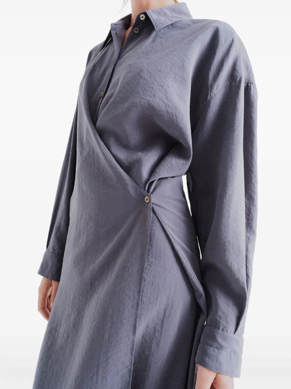 LEMAIRE - Women Straight Collar Twisted Top - 4