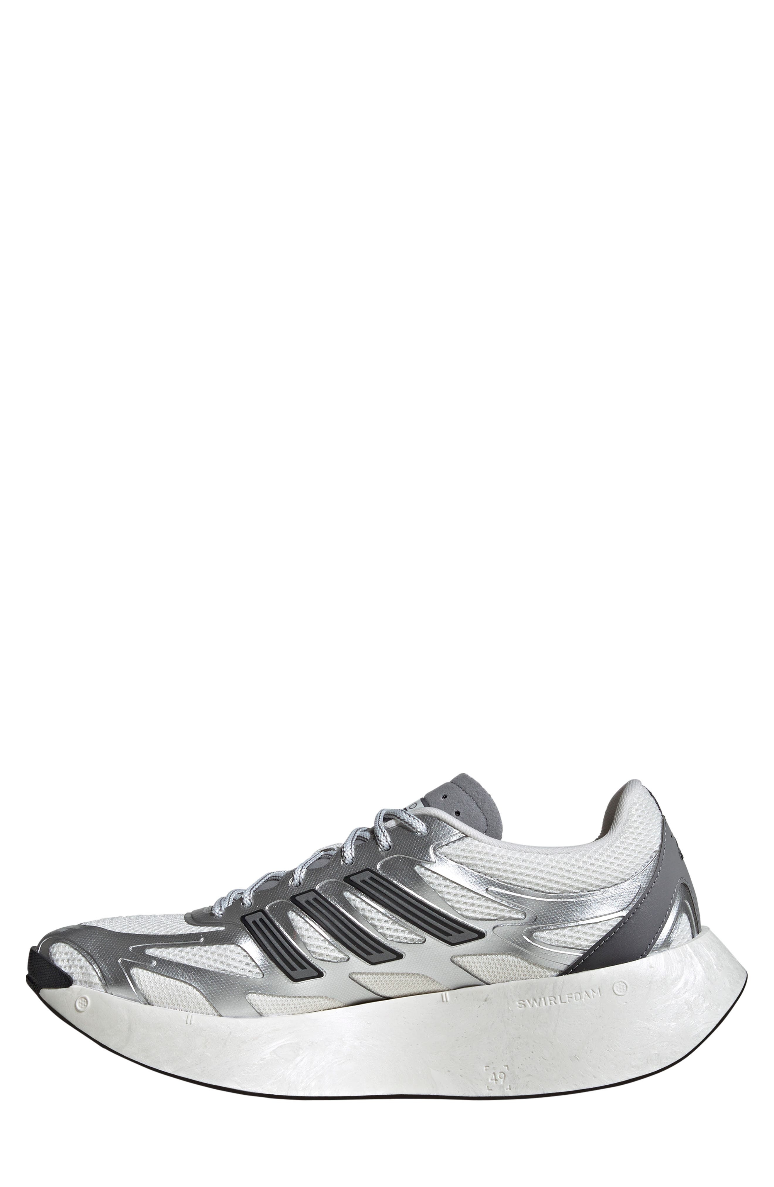 adidas Gender Inclusive Adizero Aruku Sneaker in Silver/Crystal White/Grey at Nordstrom - 6