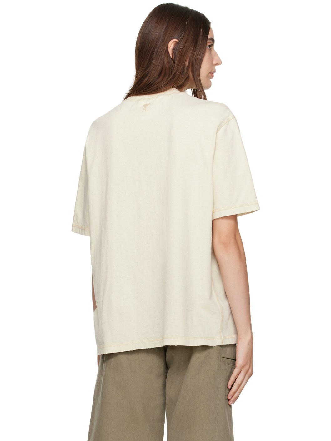 Beige Fade Out T-Shirt - 3