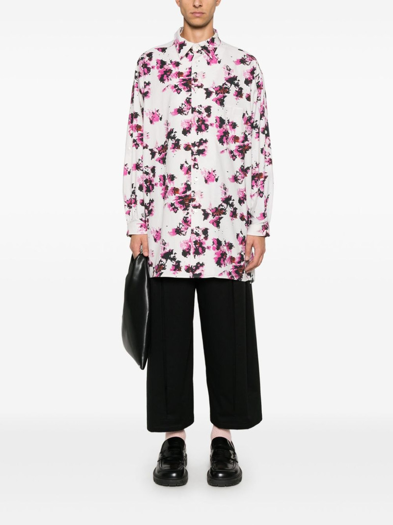 Yohji Yamamoto Khadi Flower shirt outlook