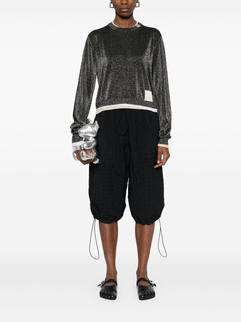 Maison MIHARAYASUHIRO triple-layered glittered sweater outlook