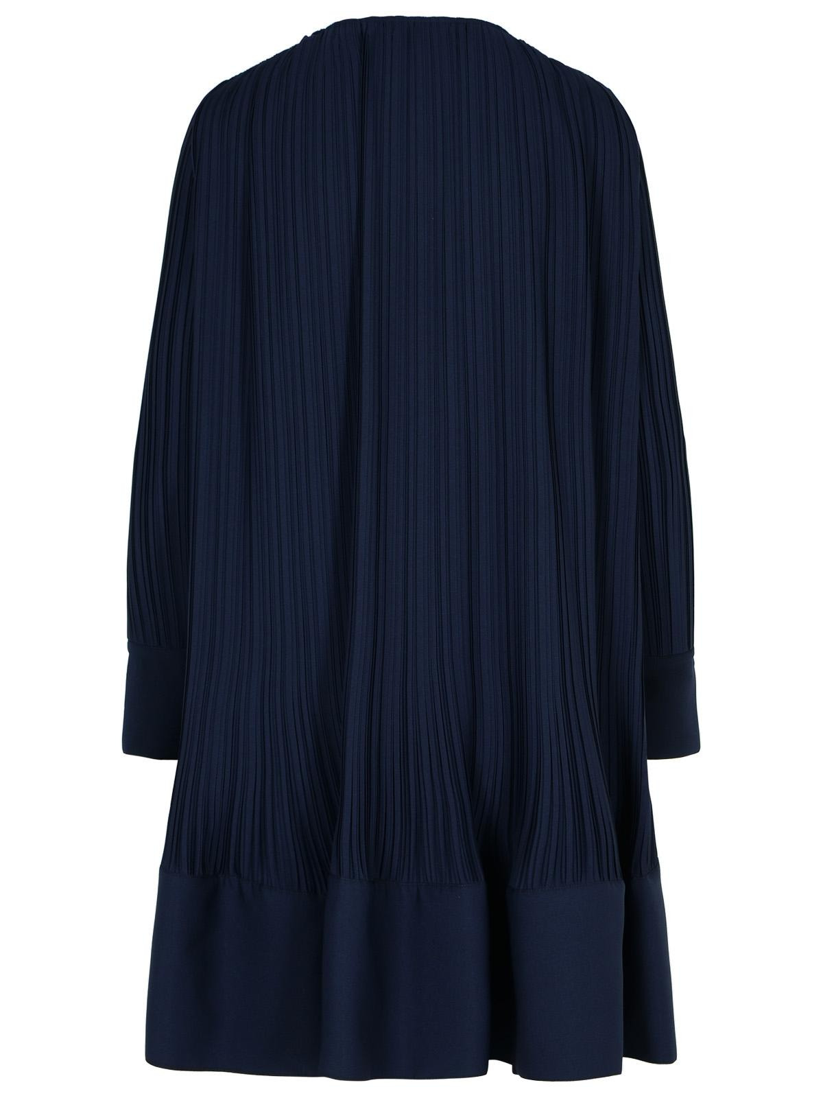Lanvin 'Plissè' Navy Polyester Dress Women - 3