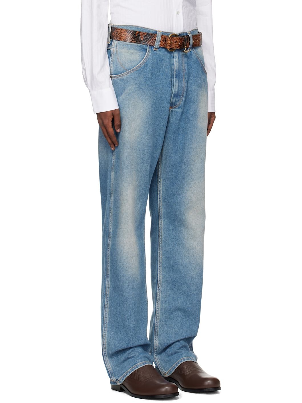 Blue Baggy Jeans - 2