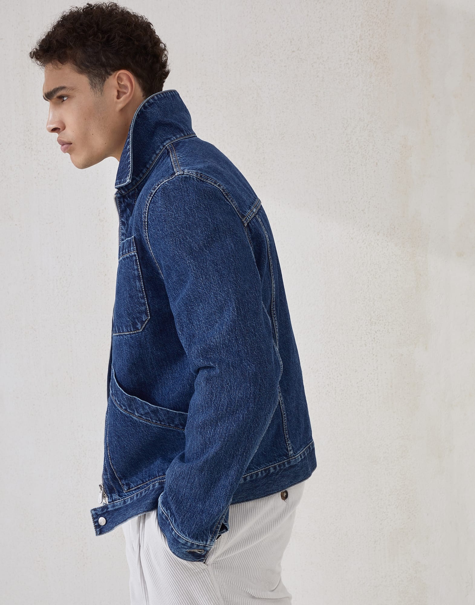 Denim outerwear jacket - 4