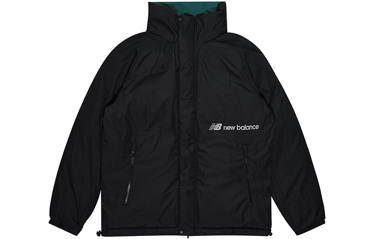 New Balance Classic Trend Two Sides Puffer Jacket 'Black Green' NP943043-GRN - 3