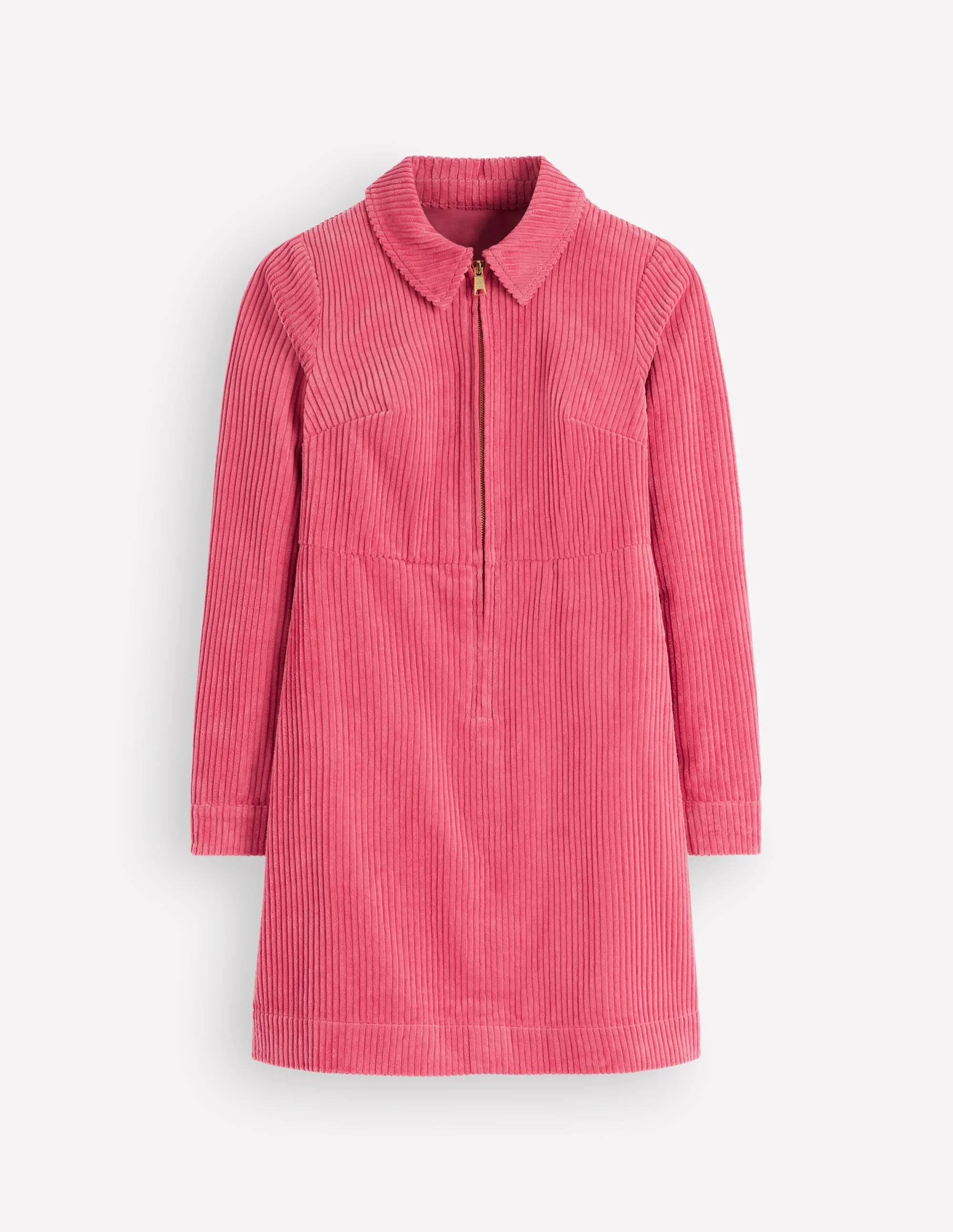 Bronte Cord Short Dress-Cherry Blush - 1