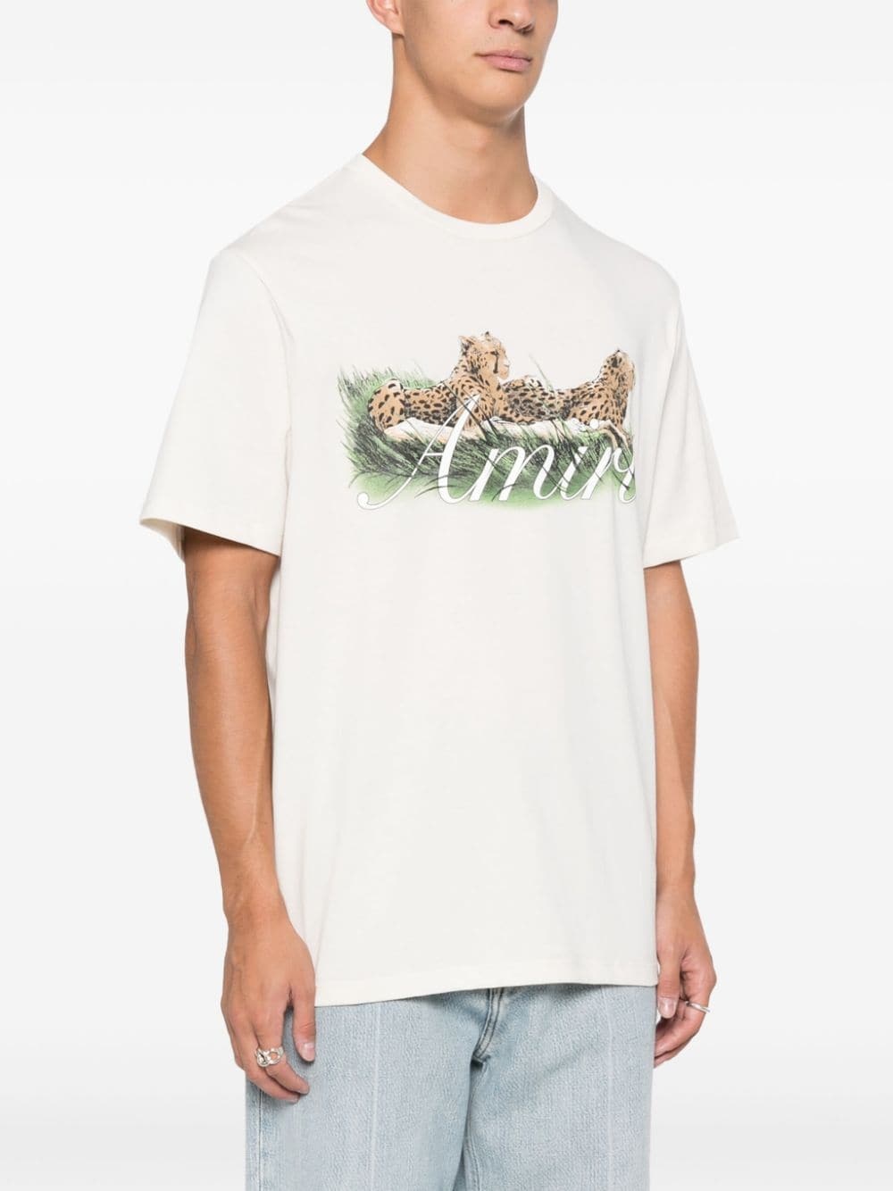 Cheetah Logo-print cotton T-shirt - 3