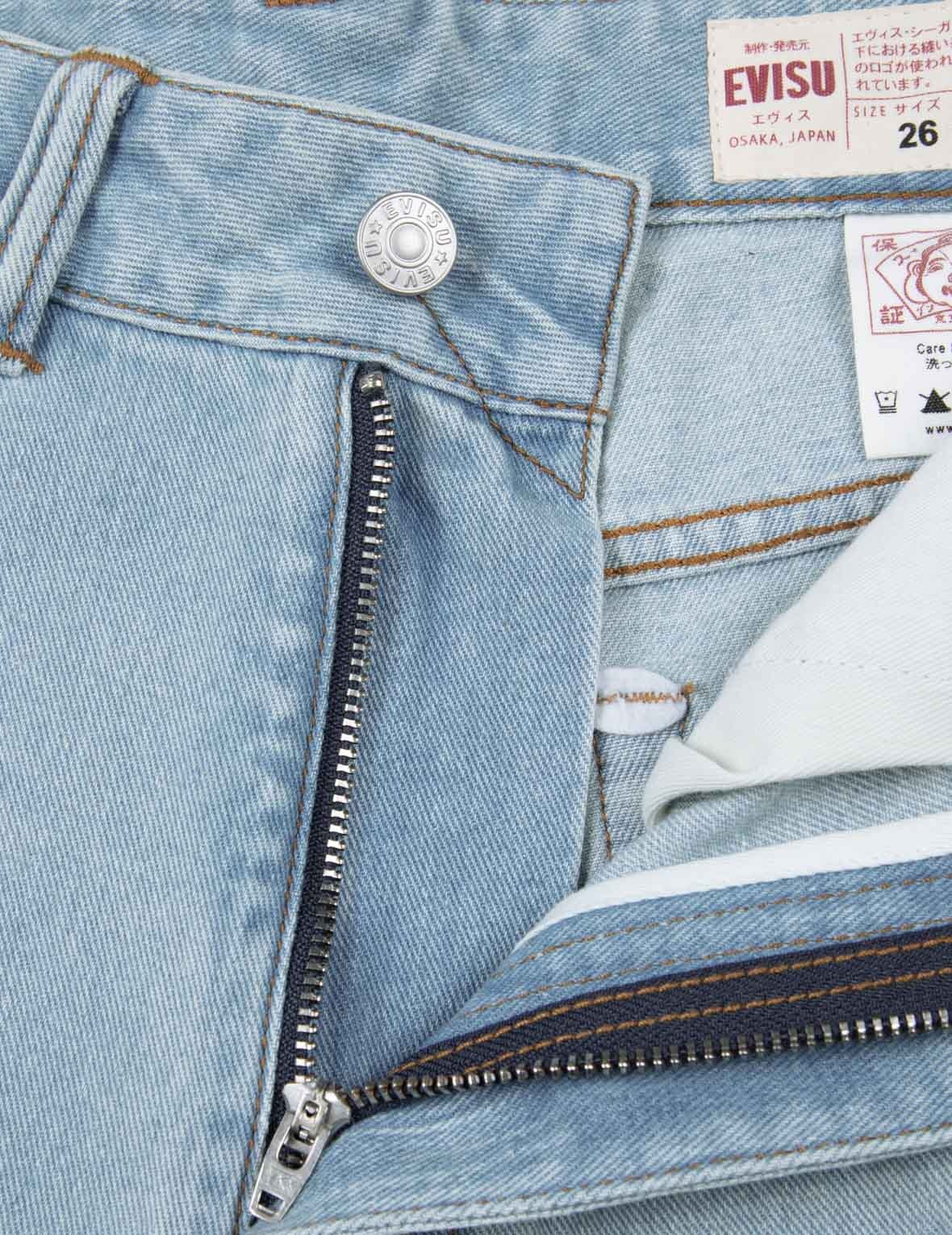 SEAGULL EMBOSSED BAGGY JEANS - 3