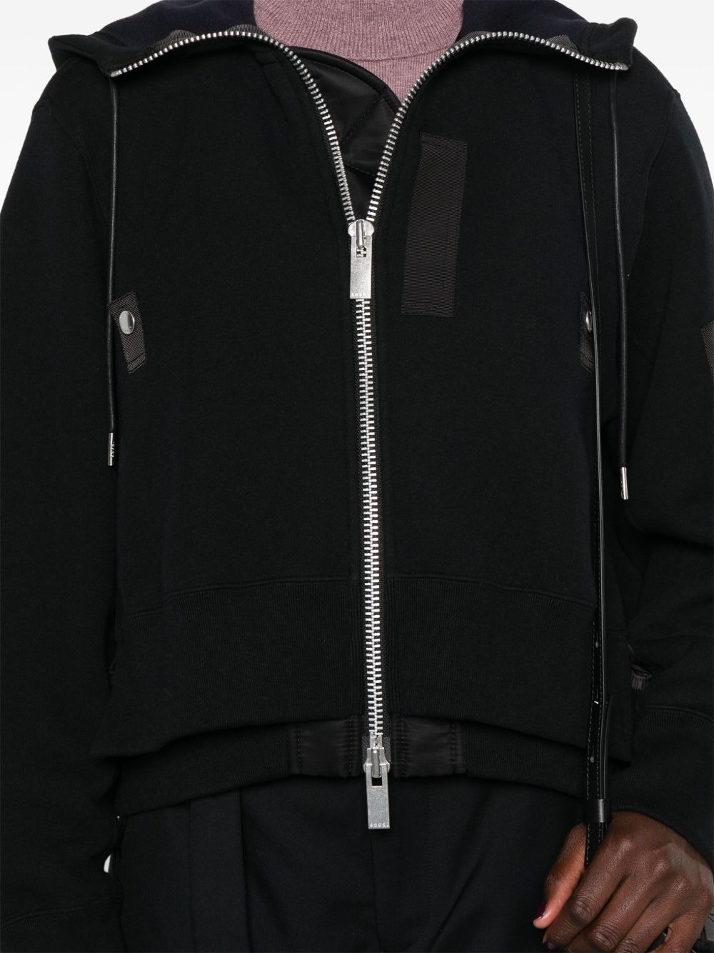 Sacai Women Cotton And Nylon Hoodie - 2