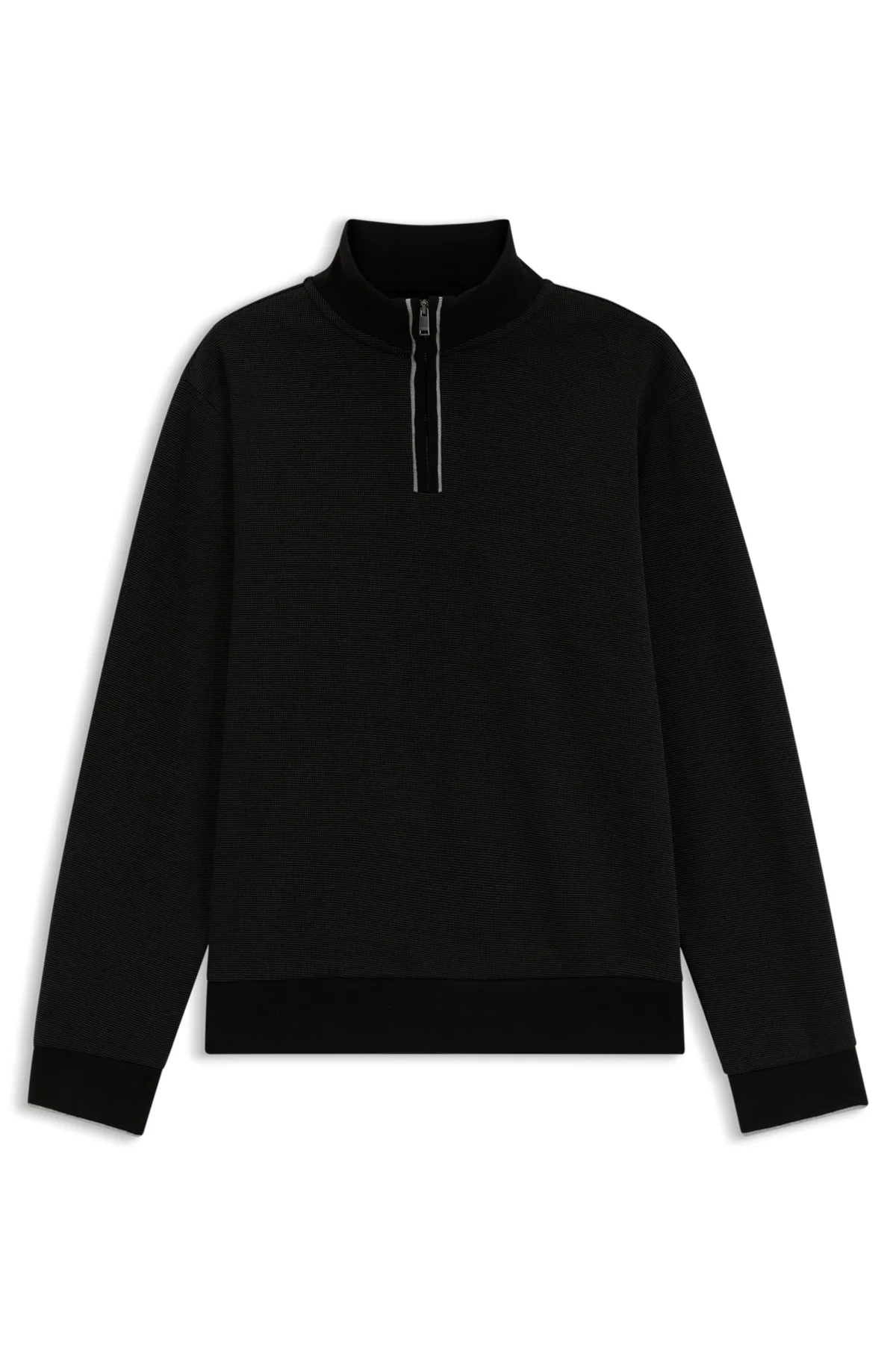 FUNNEL-NECK COTTON SWEATSHIRT - 1