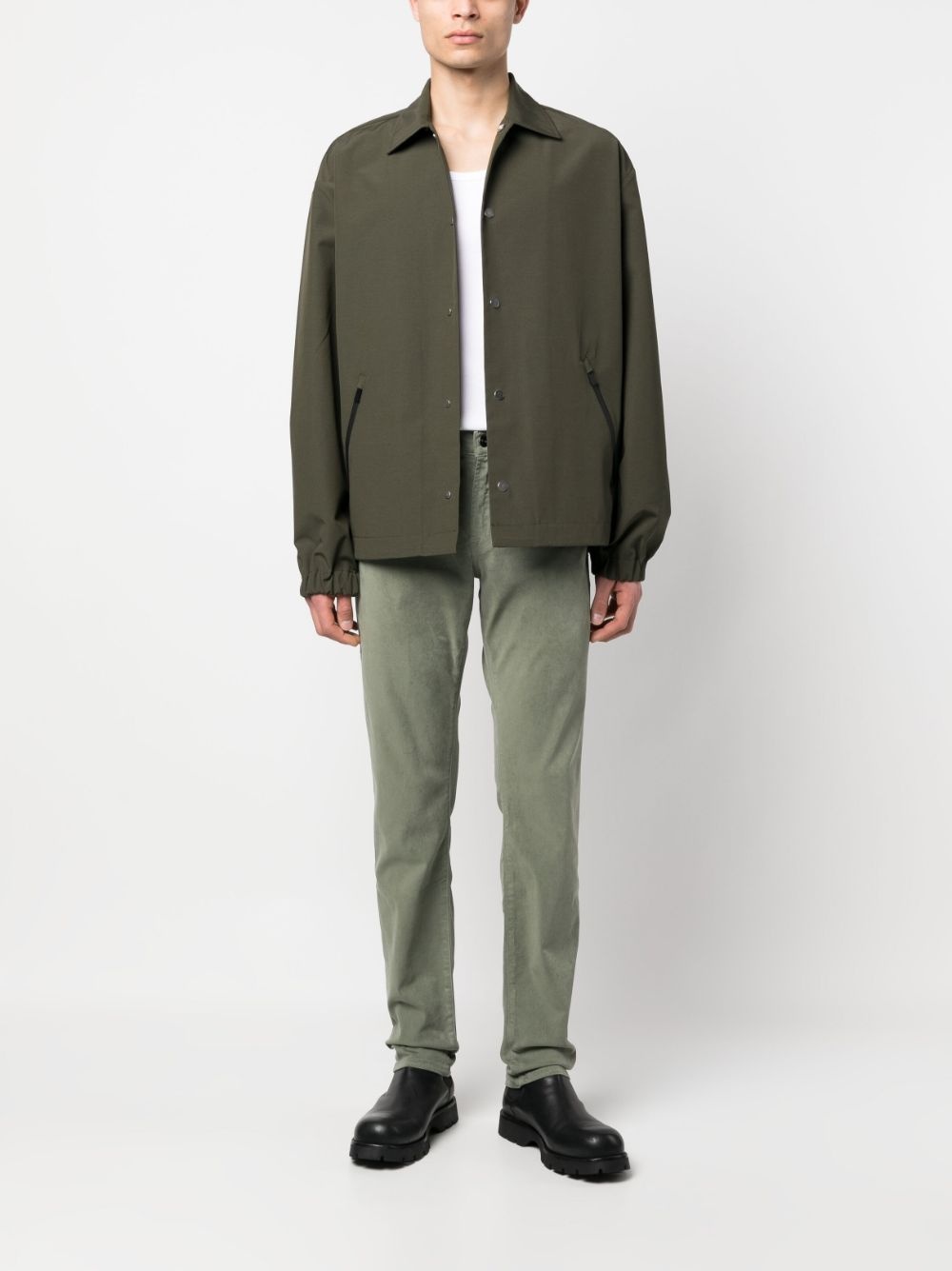 straight-leg chino trousers - 2