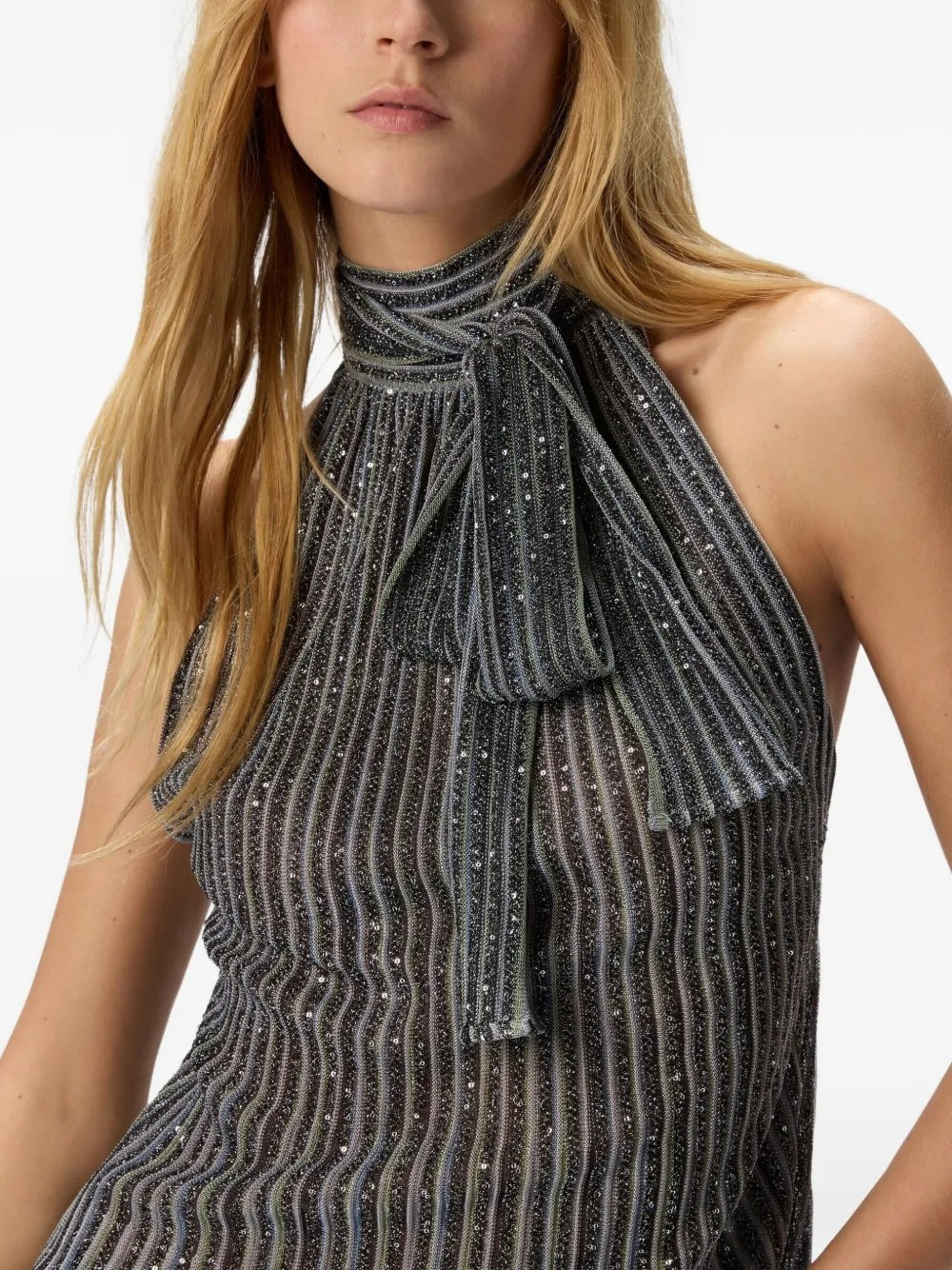 Embroidered sequin top - 4