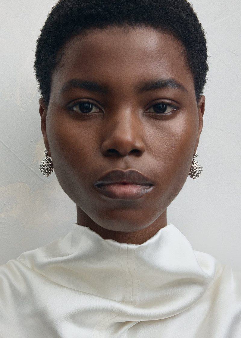 TOTEME Rope drop earrings silver outlook