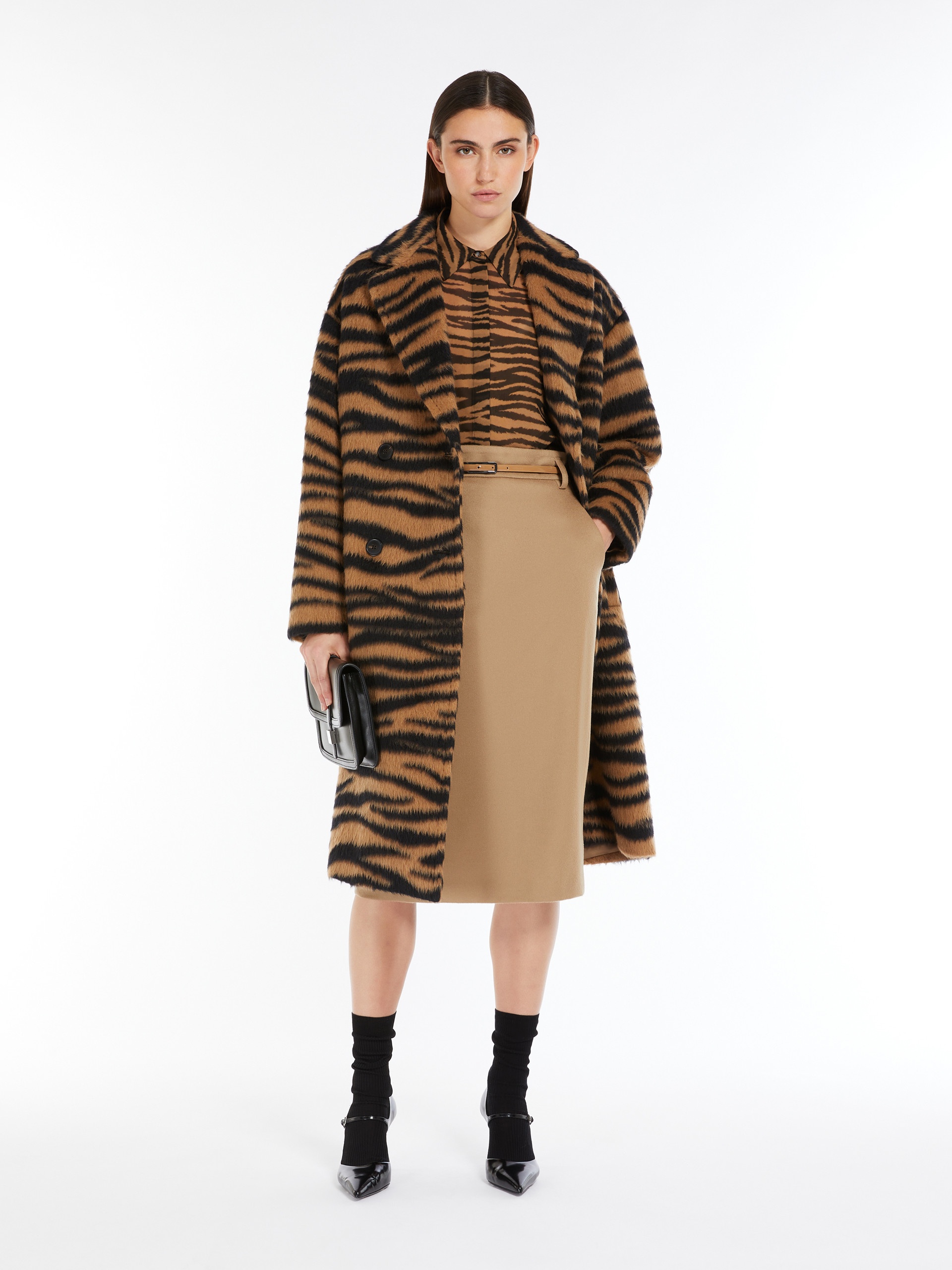 GINSENG Wool pencil skirt - 2