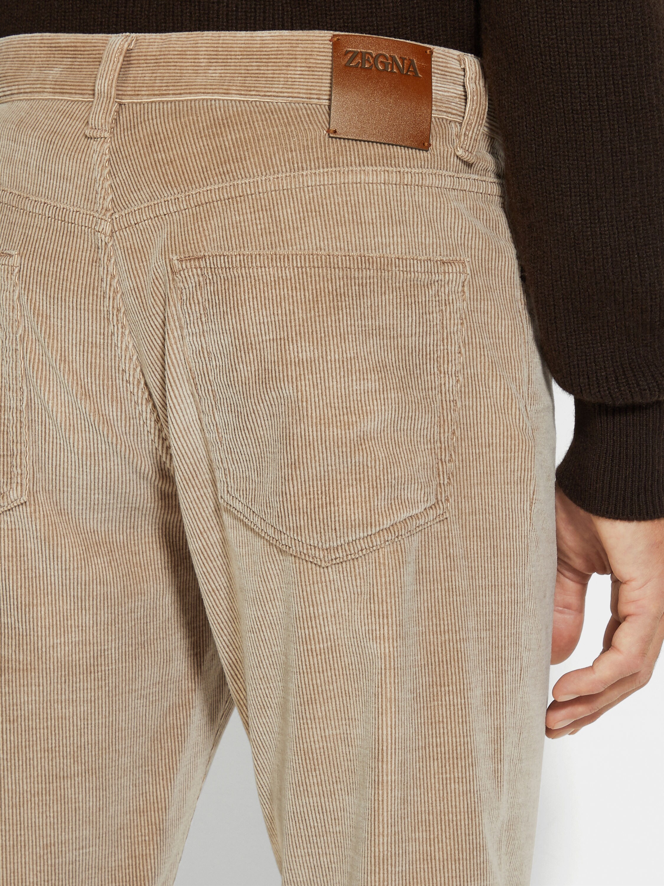 LIGHT TAUPE CASHCO ROCCIA PANTS - 2