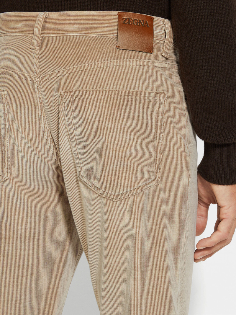 ZEGNA LIGHT TAUPE CASHCO ROCCIA PANTS outlook