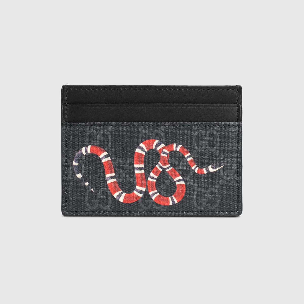 Kingsnake print GG Supreme card case - 1