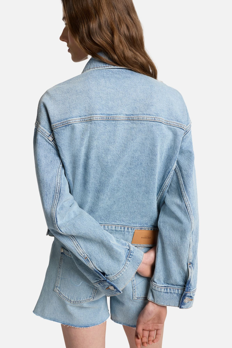 MANKIND Oli Cropped Trucker Jacket in Ode To 4