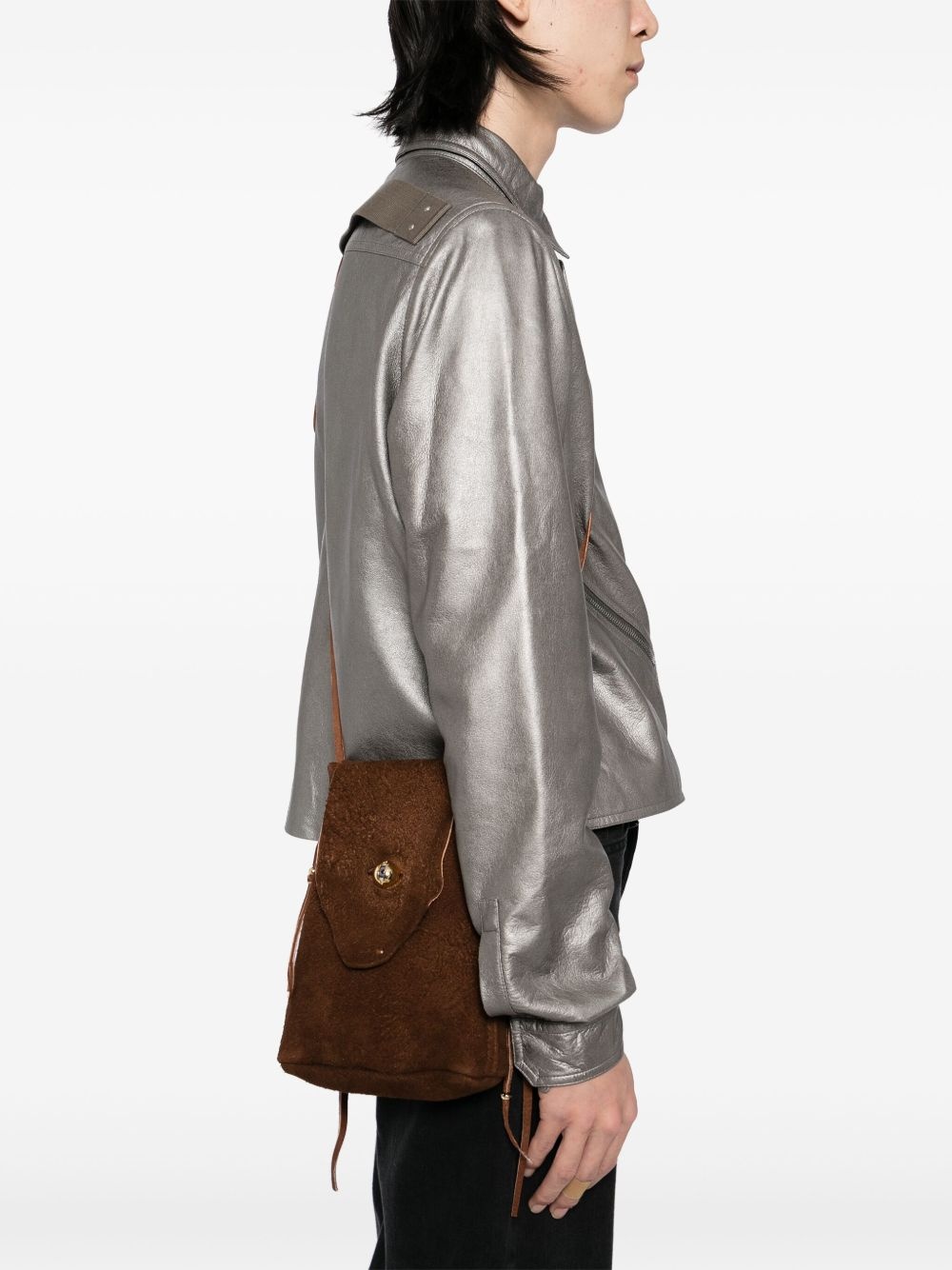 LEATHER MESSENGER BAG - 2