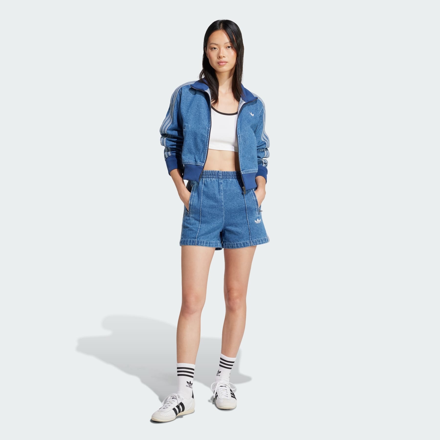 Adicolor Denim Firebird Shorts - 4