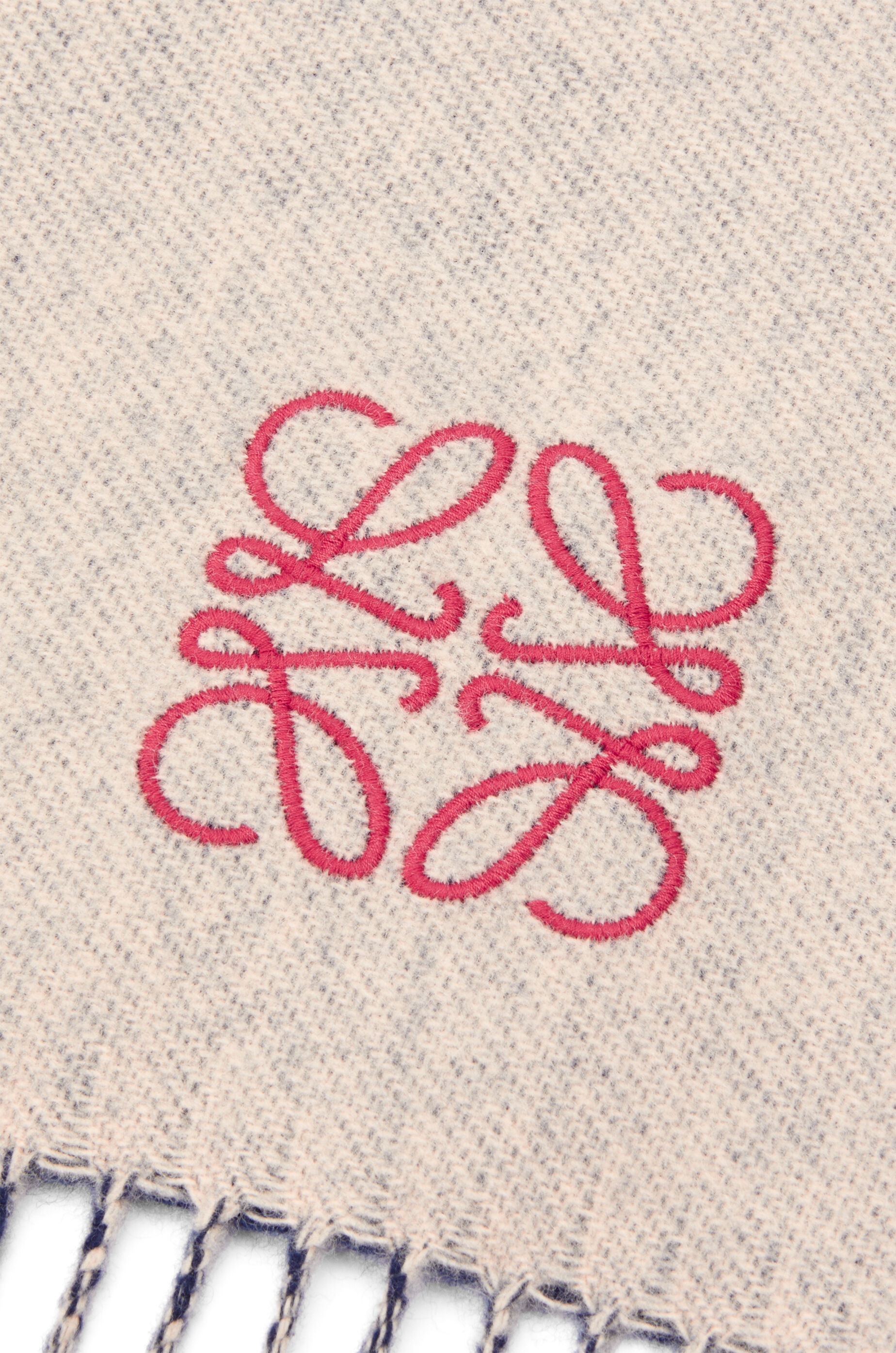 Bicolour scarf in wool and cashmere - 5