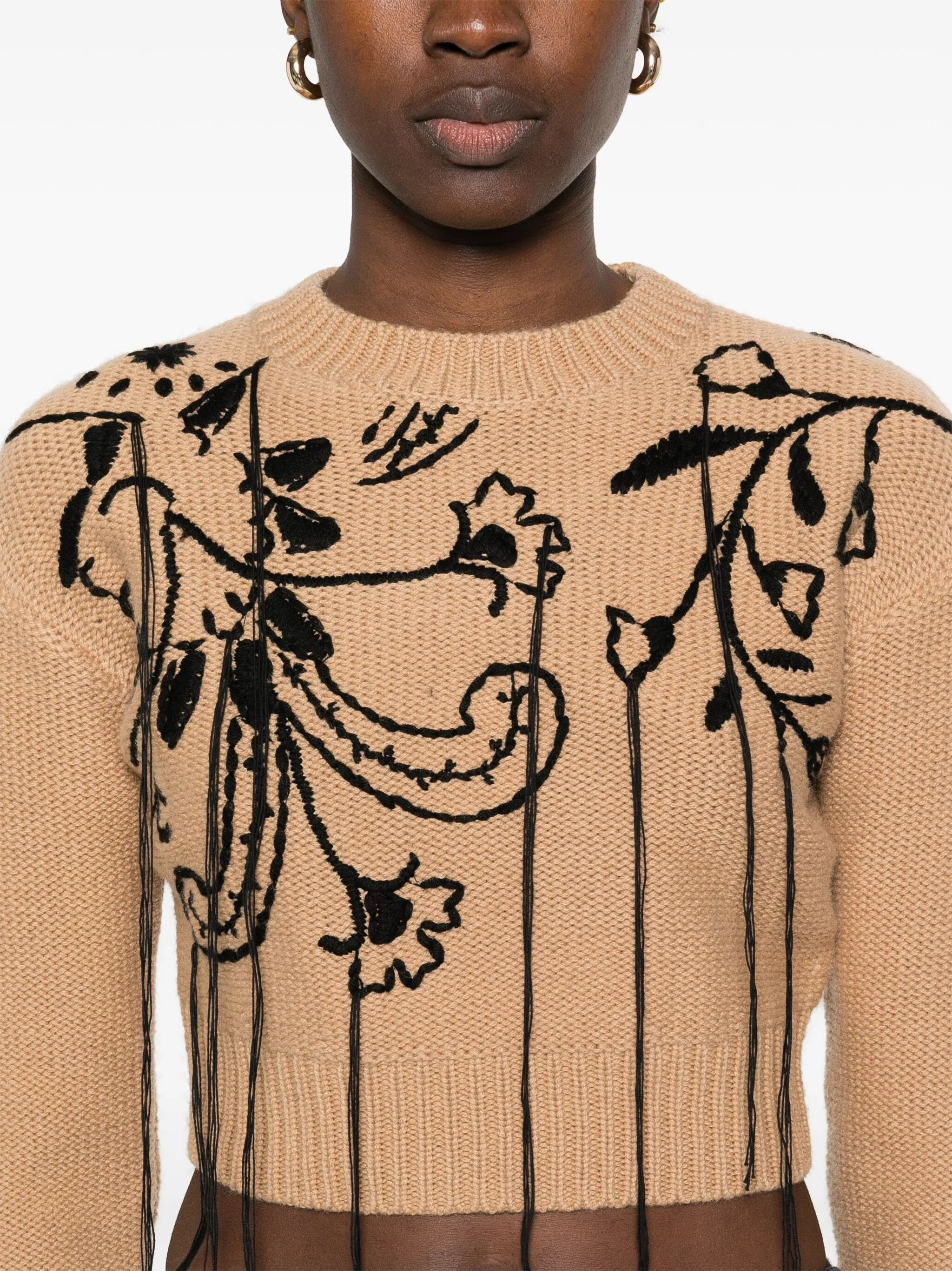 embroidered sweater - 5
