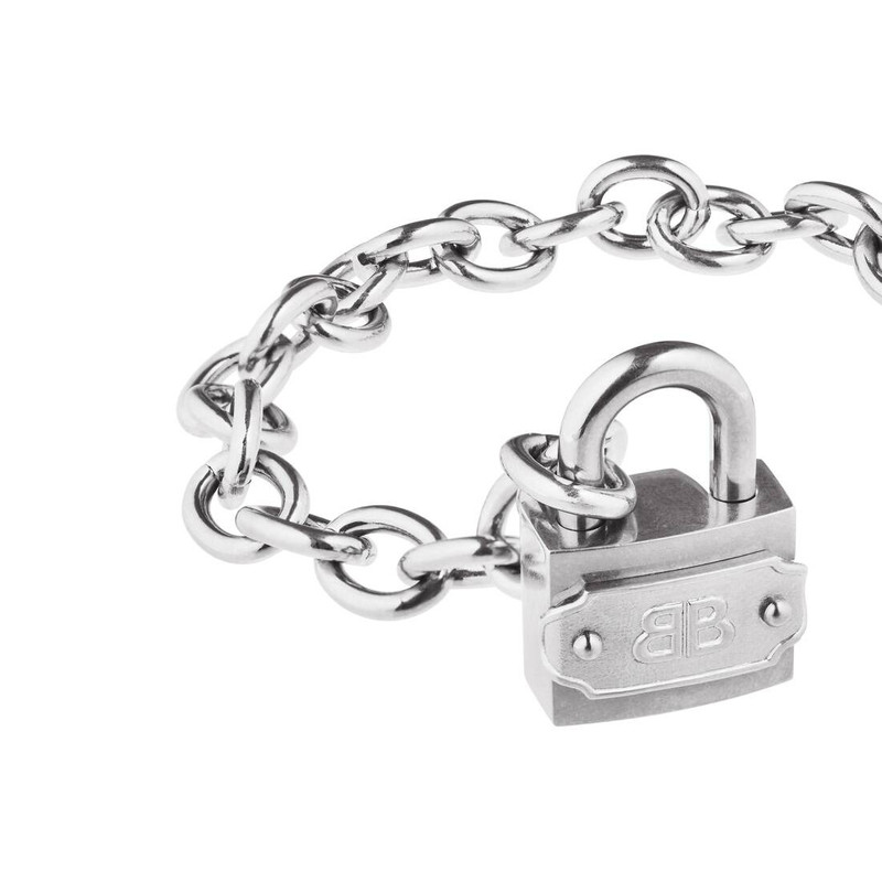 Bb Padlock Bracelet in Silver/antique Silver 3