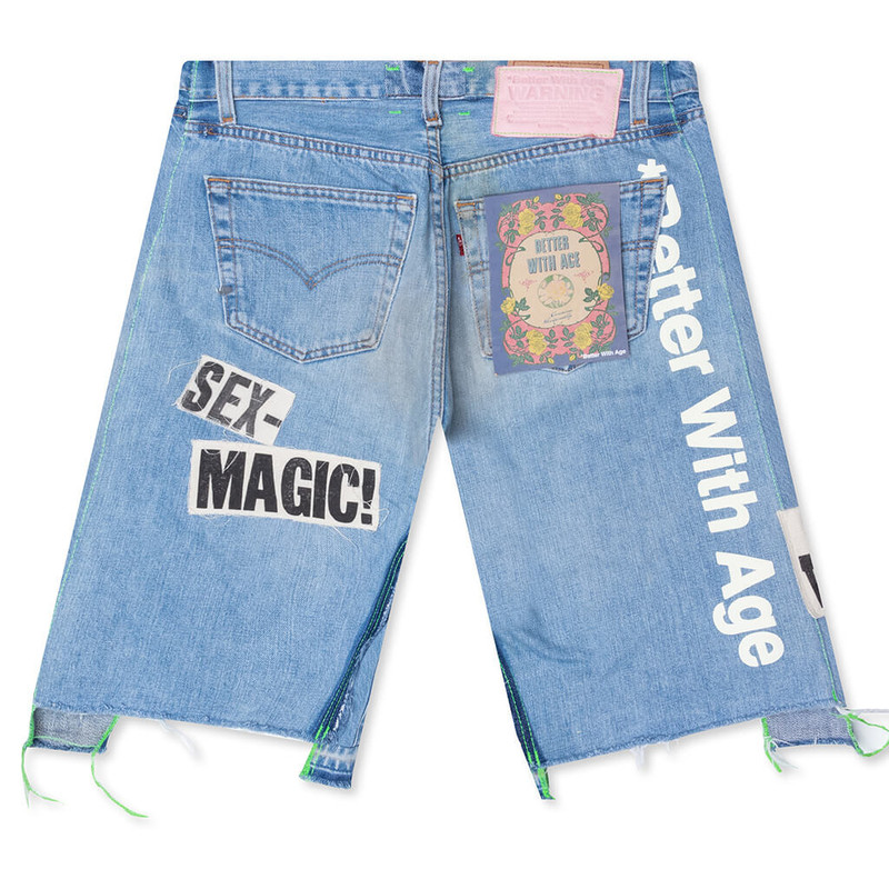 *Better With Age EXPOSÉ TRIPLE-WIDE DENIM SHORT - INDIGO outlook