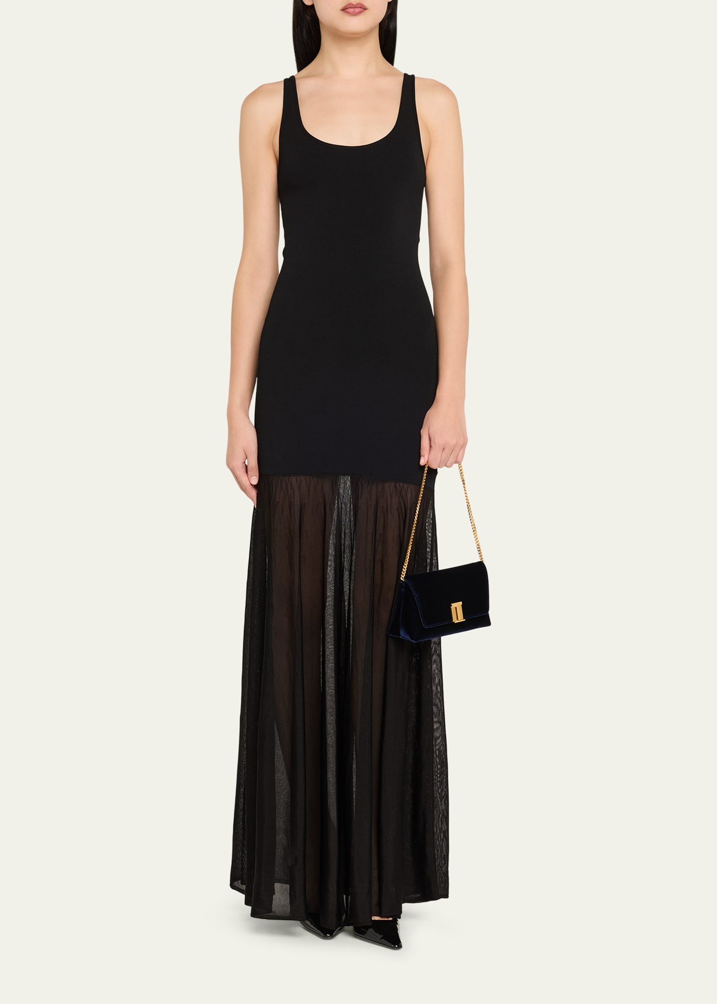 Nobile Mini Shoulder Bag in Velvet - 6