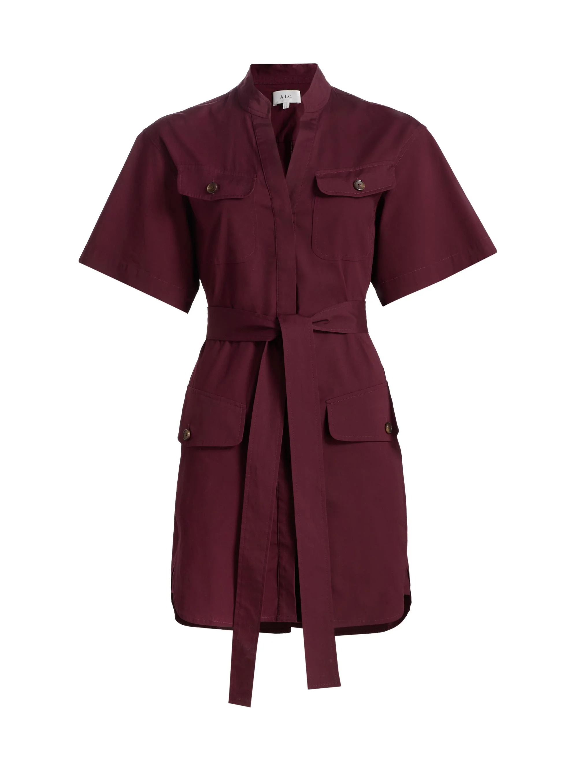 A. L.C. Women's Quinn Mini-Shirtdress - Plum - 1