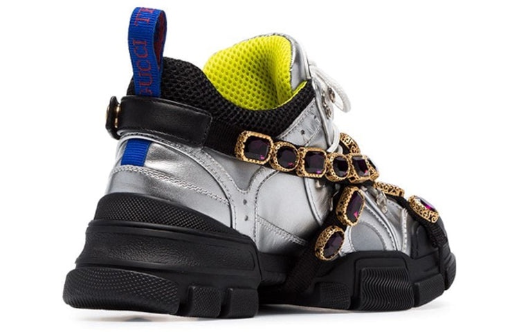 (WMNS) Gucci Flashtrek Crystals 'Silver' 537133-DORA0-8188 - 4