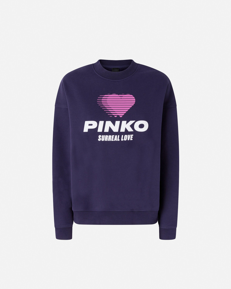 HEART-PRINT SWEATSHIRT WITH LOGO 1