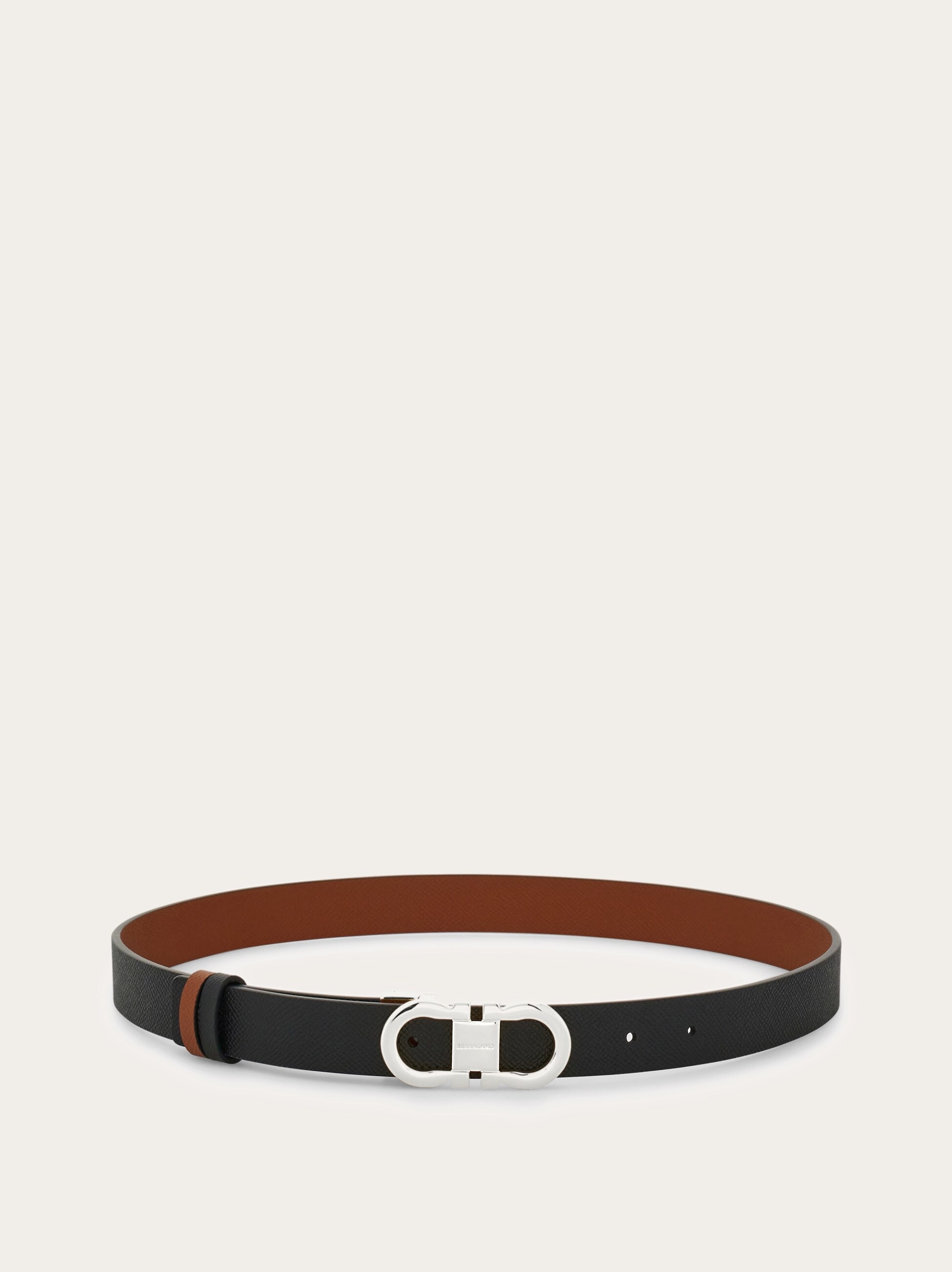 Adjustable and reversible Gancini belt - 3
