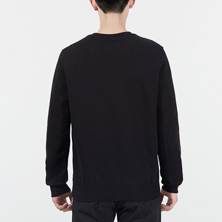 PUMA Bronzing Logo Sports Round Neck Pullover Black 535278-01 - 4